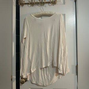 American Eagle Outfitters Cream Long Sleeve Blouse